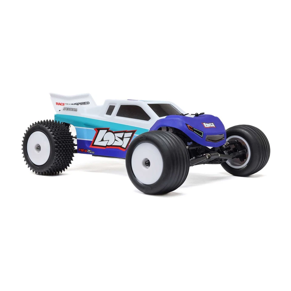 Losi LOS-1056T2 1/18 Mini-T 2.0 V2 2WD Stadium Truck Brushless RTR, Blue - Image 4 of 4