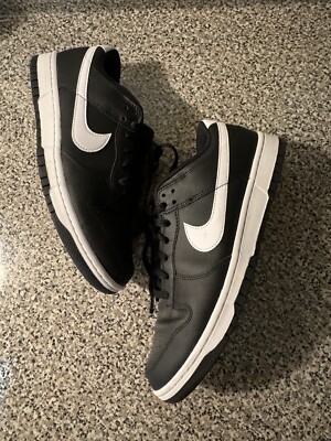 nike dunk low black and white ebay