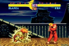 Street Fighter 2 Ken vs Blanka CAPCOM Classic Art Print Poster 24x16