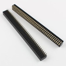 5Pcs 2mm 2x40 Pin Right Angle Female Double Row Header Strip