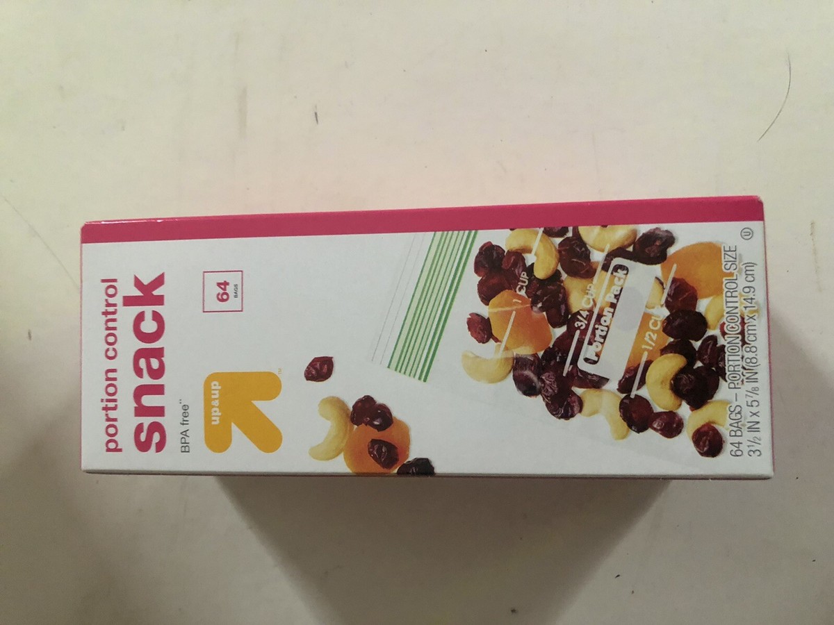 Portion Control Snack Bags BPA Free 64 Bags Lunch Calorie Control