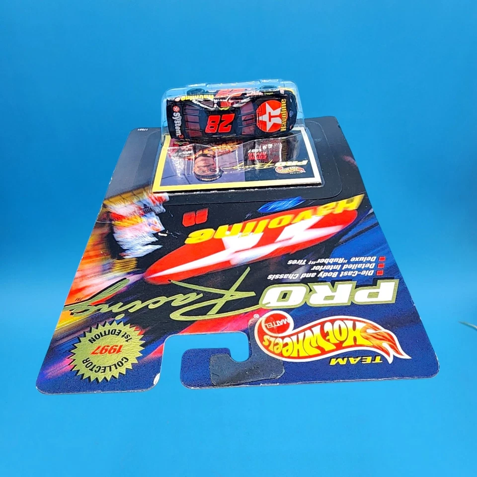 Coche diecast Hot Wheels Pro Racing Ernie Irvan 1997 #28 Havoline Nascar primera edición Foto 4 de 4