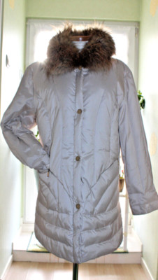 Gerry Weber*Stepp Wintermantel Daunenjacke Abnehmbarer Fuchs-Pelzkragen Gr. 40