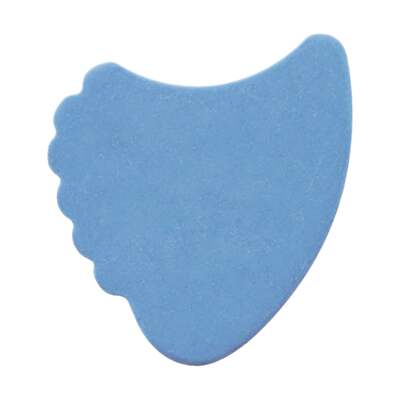 Delrin Blue Guitar Or Bass Pick - 1.0 mm Heavy Made In USA - 390 Shark Fin Shape