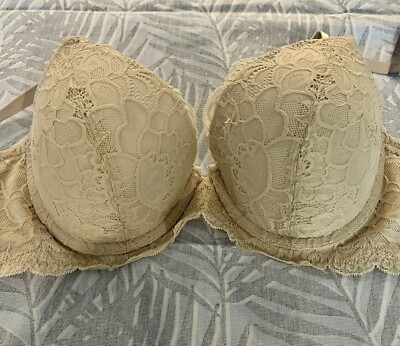 New with Tags Aerie Plunge Push Up Ivory Bra Size 38c