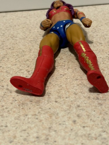 WWE Sasha Banks Mattel Basic Action Figure Wrestling Series 96 Rock - Picture 4 of 4