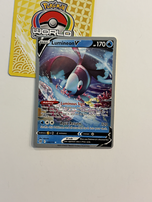 lumineon v pokemon card value Price & Details  Brilliant Stars Pokmon Hit Points170 HP Form Lumineon V Alternate Art Custom