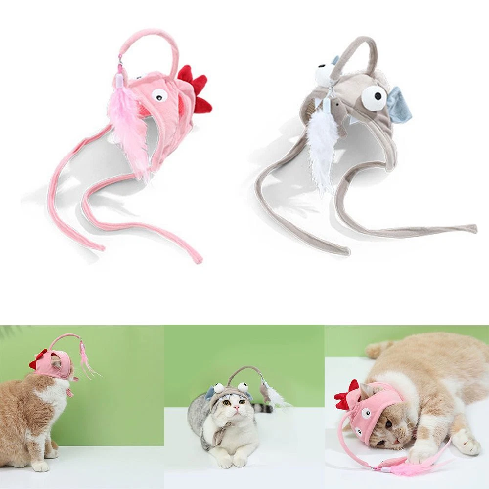 Pet Accessories Head Covers Kitten Supplies Cat Toys Interactive Toy Cats Stick