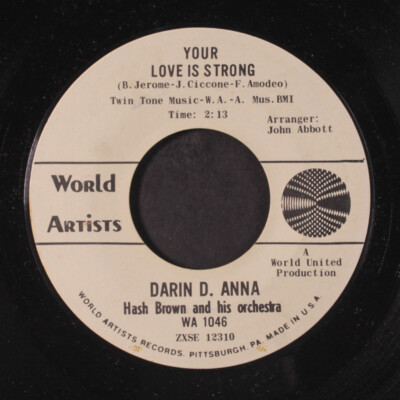 DARIN D. ANNA: bimbo / your love is strong WORLD ARTISTS 7'' Single 45 RPM