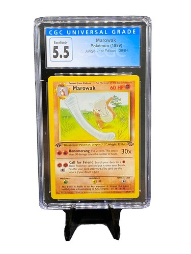 Marowak (1st Edition) graded CGC 5.5 for sale on eBay