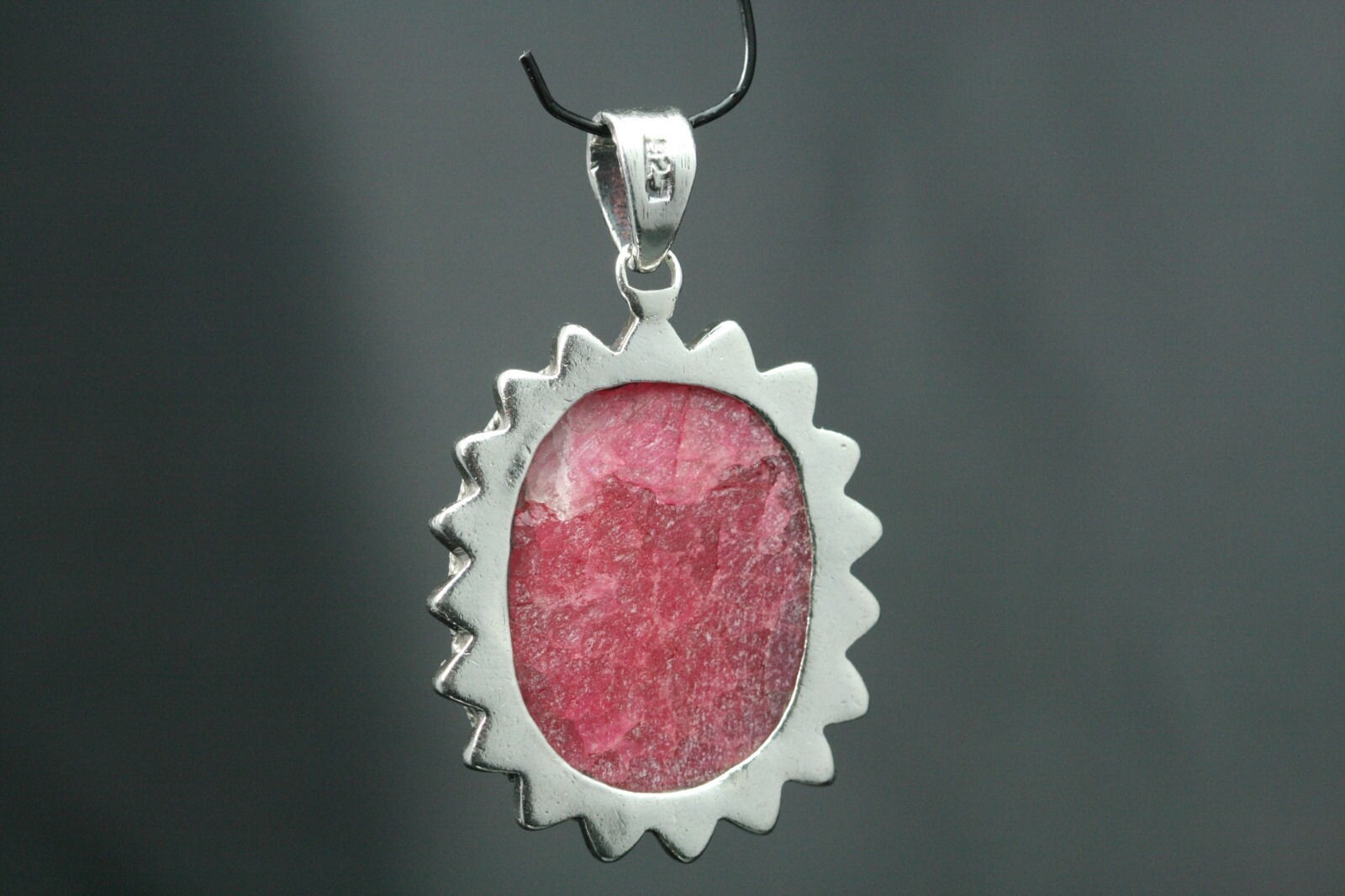 A 925 Sterling Silver Low Grade Ruby Crystal Ston… - image 11