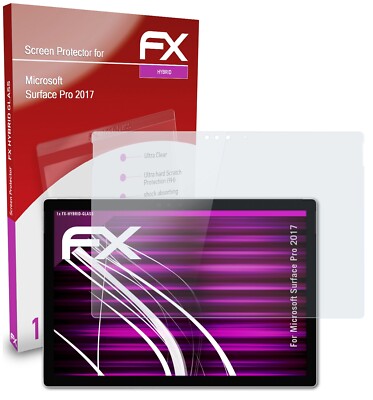 atFoliX Glasfolie für Microsoft Surface Pro 2017 Panzerfolie 9H Schutzpanzer