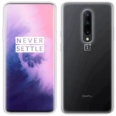 Silikon Case Handyschale Schutzhülle Tasche Bumper CLEAR für OnePlus 7 Pro
