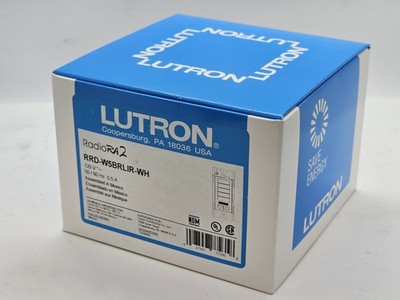 Lutron RadioRA2 RRD-W5BRLIR-WH 5-Button Scene Keypad w/ IR Receiver White NEW