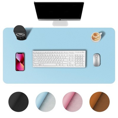 Large Mouse Pad Non-Slip PU Leather Writing Desktop Protector 31.5x15.7 Inch
