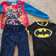 Marvel Avengers Batman Boys Pajama Sets 2 Piece, Size 6/7 7, Polyester