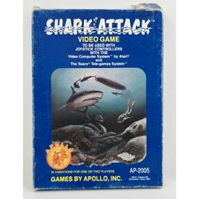 Videojuego Atari 1982 Shark Attack Nuevo de Lote Antiguo Caja Abierta con Desgaste Stock de Distribuidor Sin Vender