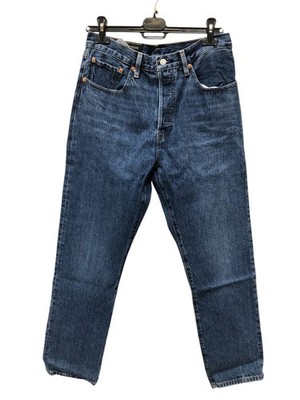 Levi's Damen Jeans Hose 501 Crop Original Jeans, Blau, W30 L30