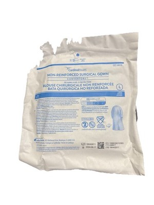 Cardinal Health Non-Reinforced Surgical Gown AAMI Level 3, Case Of 20 Each, Exp.