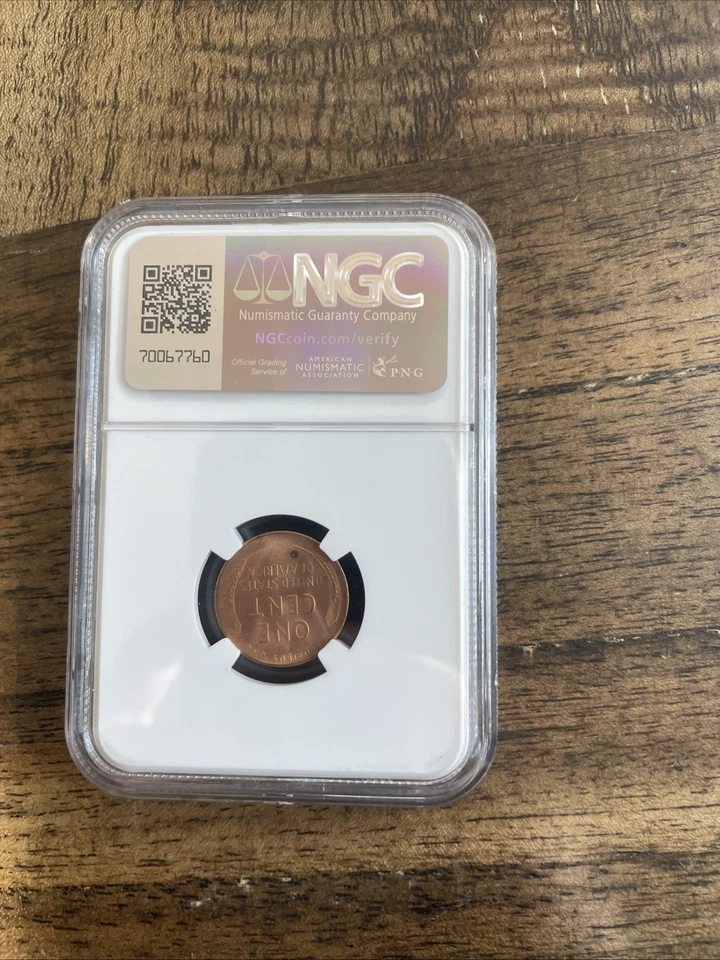 1947-S Lincoln Cent NGC MS66RD Bright Red with Luster PQ New Holder #J179Z - Image 2 of 2