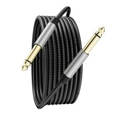 Jelly Tang 6.35mm Instrument Cable 3Ft,Silver Color Premium 3Ft/1M, Silver