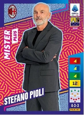 Panini Footballers Adrenalyn XL Serie A 2023-24 484 Pioli Milan Mister PLUS
