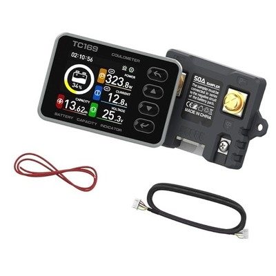 Intelligent Battery Coulomb Counter Measuring Voltages Current Capacity Wattage