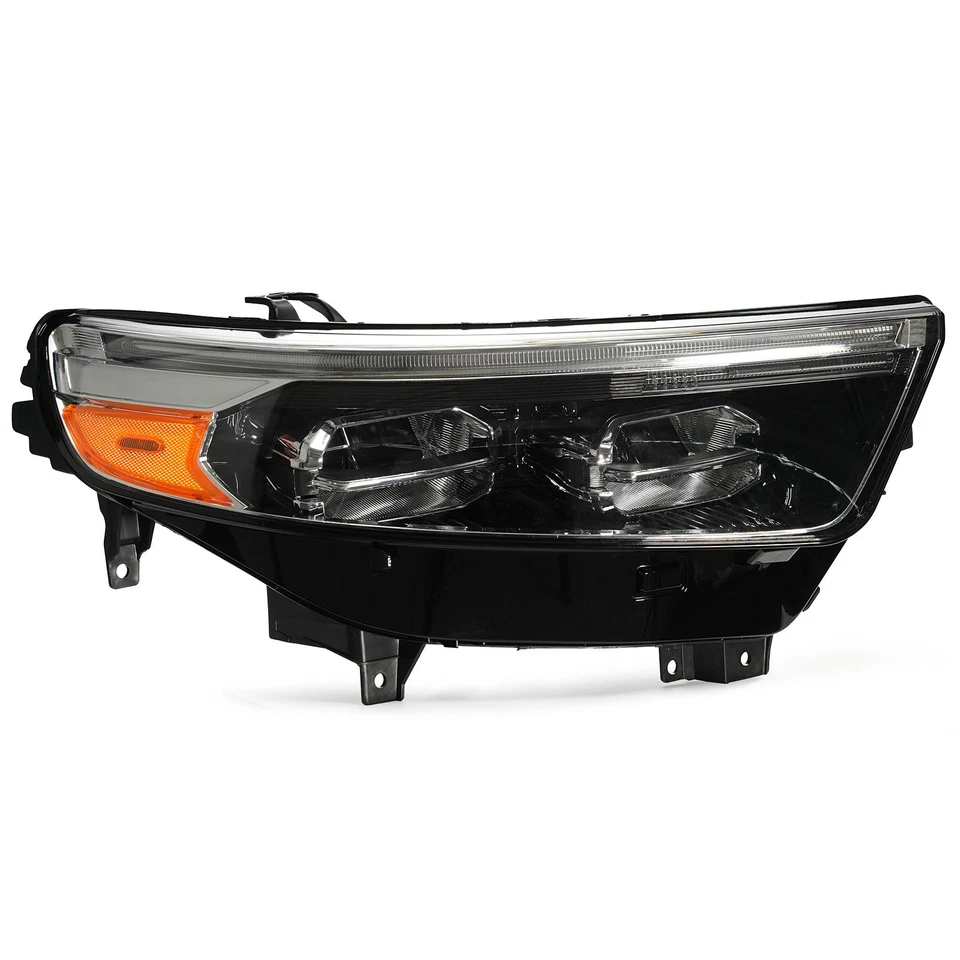 Headlight for 2020-2023 Ford Explorer with Bulbs LED DRL Chrome Passenger Right Foto 2 de 4