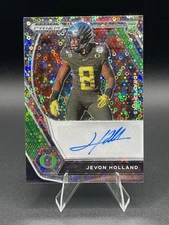 2021 Prizm Draft Picks Jevon Holland Draft Picks Autographs DPA-JHO Circles