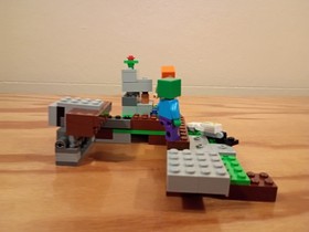 LEGO Minecraft The Iron Golem 21123 Set + Piece from 21114 Farm INCOMPLETE