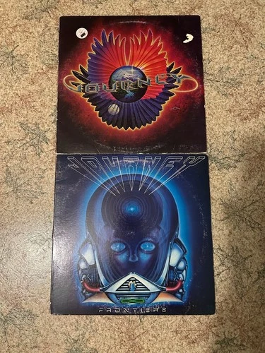 Journey Infinity Vinyl Record LP 1978 & Frontiers 1983 VG+ Lot(2)