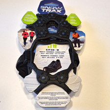 Yaktrax SnowTrax Traction Cleats Ice Grips Adjustable Strap Black