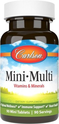Carlson - Mini-Multi, Vitamins & Minerals, Immune Support & Heart Health, Optima