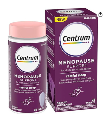 3x Centrum Menopause Support All Stages Restful Sleep Supplement 28tab 