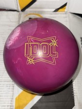 Roto Grip Bowling Ball IDOL Solidna purpurowa 15 funtów Używana pojedyncza wiercona Doskonała