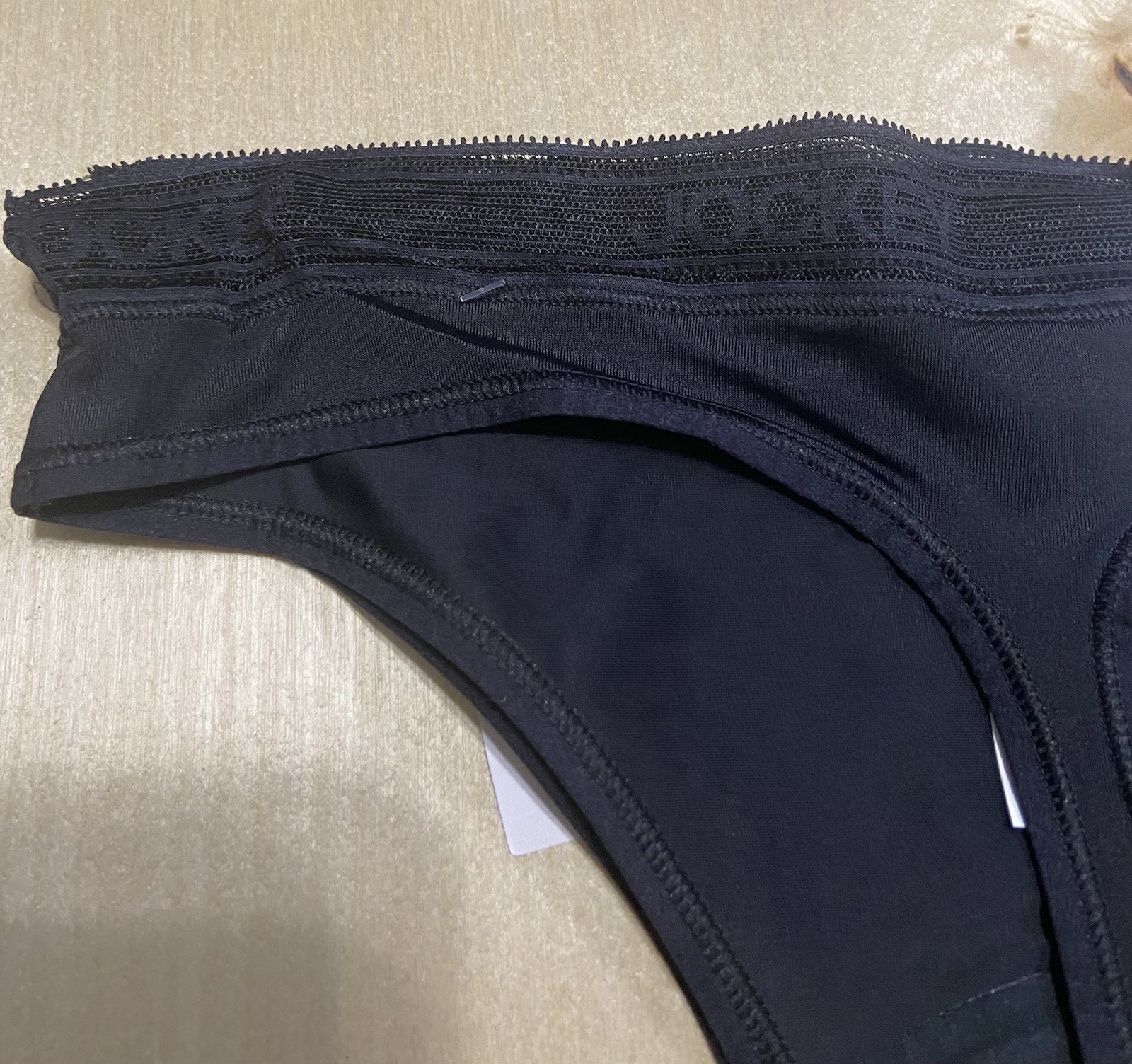 Jockey Generation Women's Size Small 2 Pack Worry Proof Period Panty Thong Black
