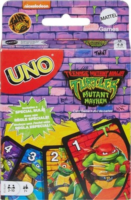 Teenage Mutant Ninja Turtles UNO Card Game Multicolor for 2 to 10 Players