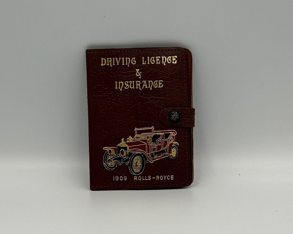 Vintage Rolls- Royce Leather Wallet Driver License/ Insuranc
