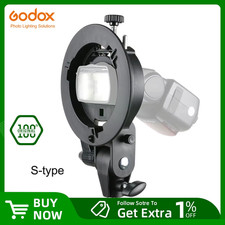 S-type Bracket Bowens Mount Holder for Speedlite Flash Snoot Softbox Honeycomb