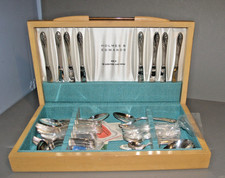 63pc. Inlaid Silverplate Romance II Holmes Edwards Service for 8 Serving Set