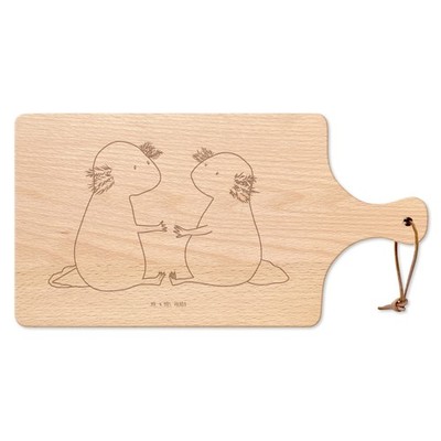 käsebrett holz Axolotl Liebe - Geschenk Brettchen Freund brett Lurch Ehemann
