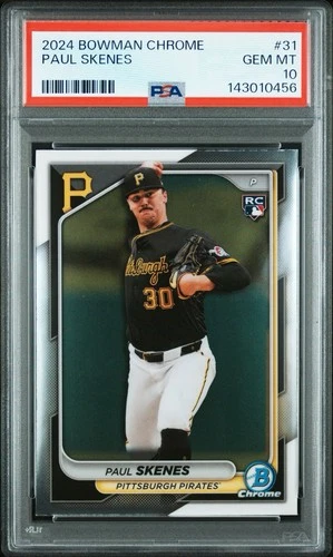 2024 Bowman Chrome - Paul Skenes #31 (RC) PSA 10 GEM 💎 MINT
