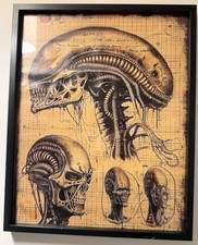 CANVAS PRINT ALIENS SIGORNEY WEAVER ALIEN XENOPHOBIC PRINT 22&rdquo; X 16&rdquo;