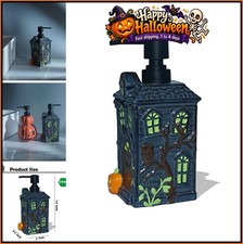 Haunted House Soap Dispenser,Refillable Halloween Liquid Hand Soap Dispenser for