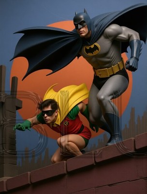 Batman & Robin 14 x 11''  Photo Print
