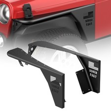 2x Carbon Steel Front Fender Flares Armor Guard For 1997-2006 Jeep Wrangler Tj 2x Carbon Steel Front Fender Flares Armor Guard For 1997-2006 Jeep Wrangler Tj