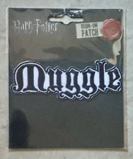 Ata-Boy Harry Potter Muggle 4.3" Embroidered Iron-On Patch Wizards Non-Magical