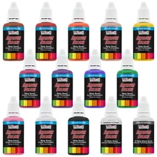 U.S. Art Supply® 12 Color 1oz Basic AIRBRUSH Paint Set with Cleaner & Thinner
