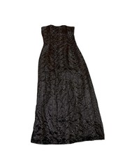 Vtg Jessica McClintock Of Gunne Sax Strapless Maxi Dress Goth Punk Whimsy Sz 12