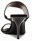 NIB SCHUTZ Womens Melina Heel Sandals Slip On Size 6.5 B Black Suede Leather NEW — photo 2